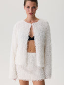Жакет FAUX FUR молочний
