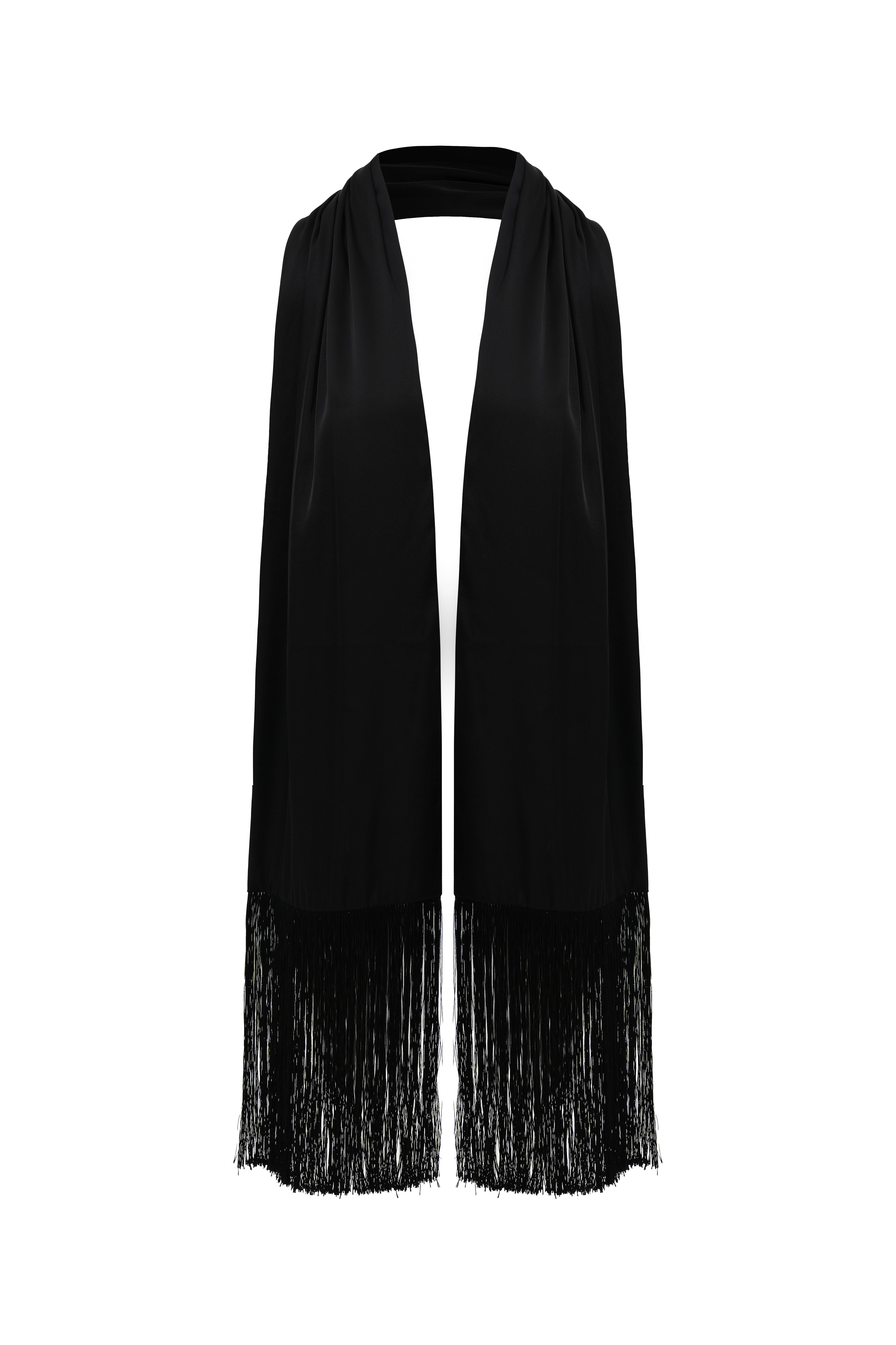 Шарф Fringe чорний