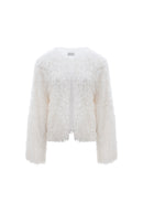 Жакет FAUX FUR молочний