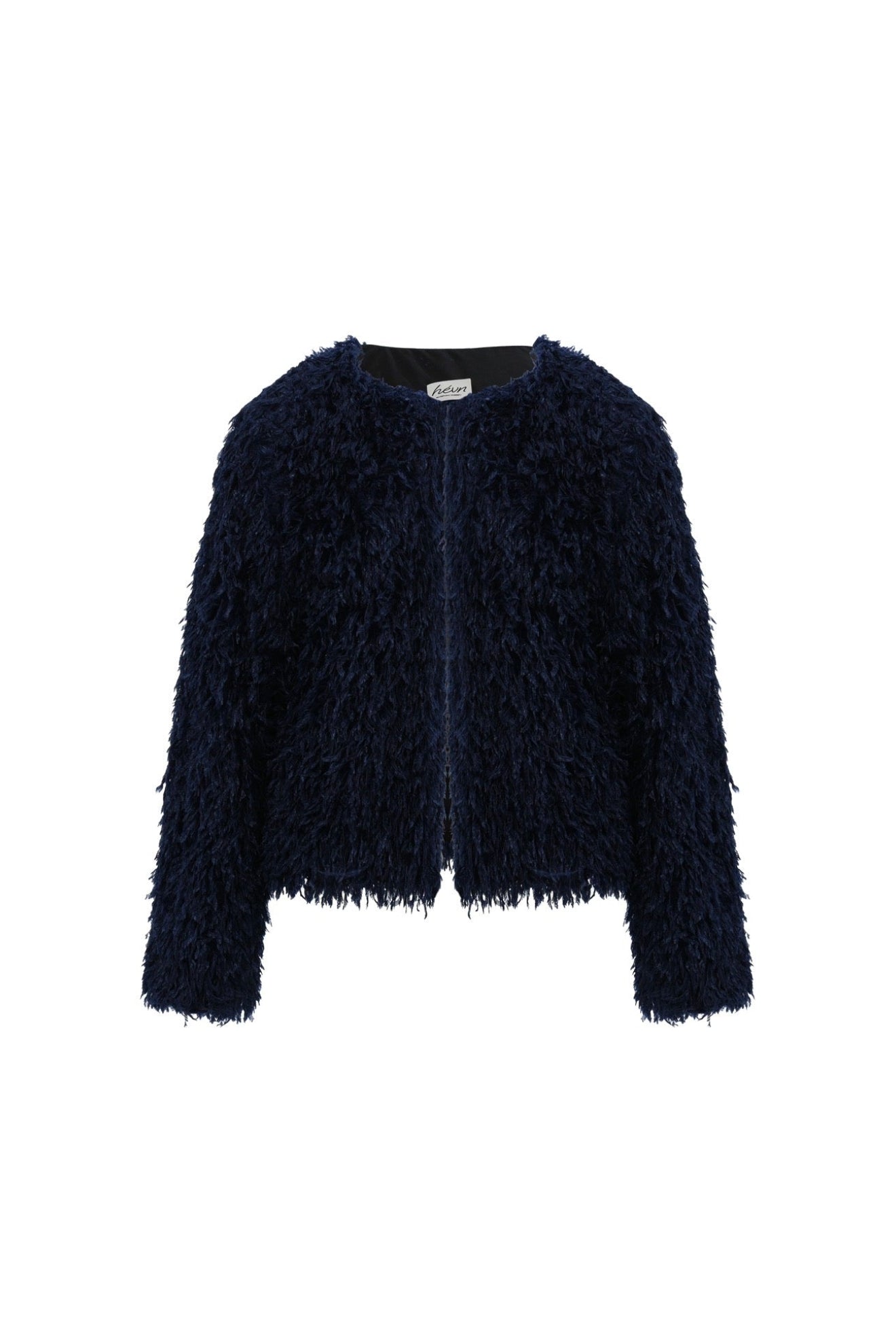 Жакет FAUX FUR синій