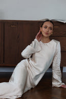Сукня Reveal silk молочна