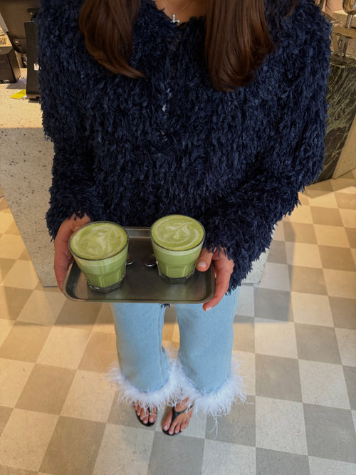 Жакет FAUX FUR синій