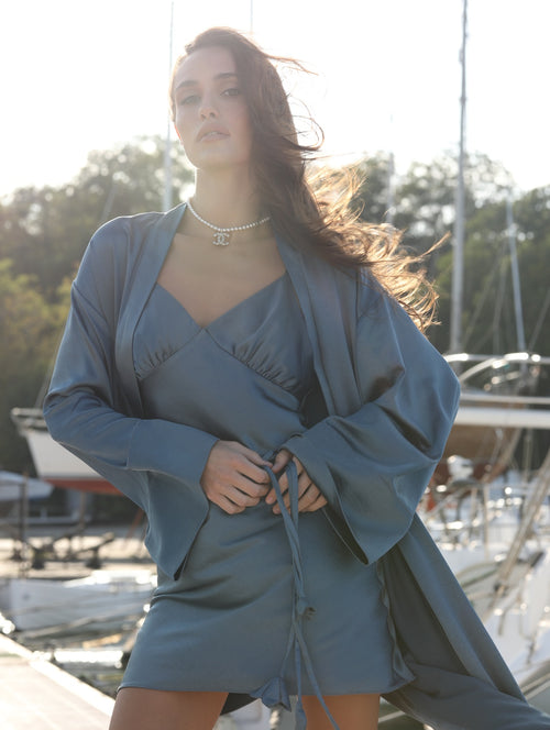 Сукня Silk блакитна