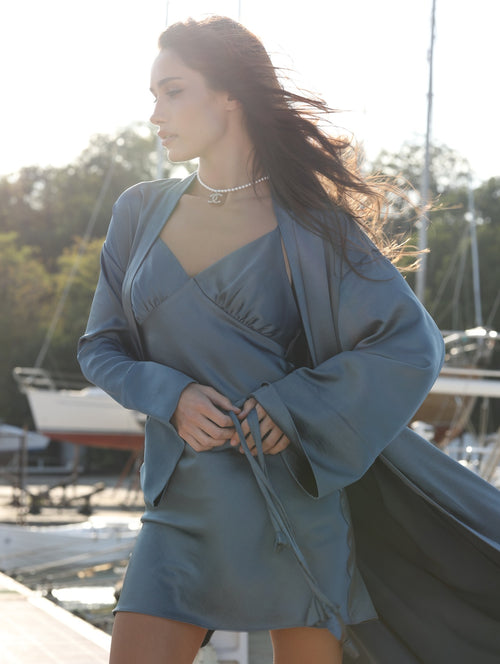 Сукня Silk блакитна