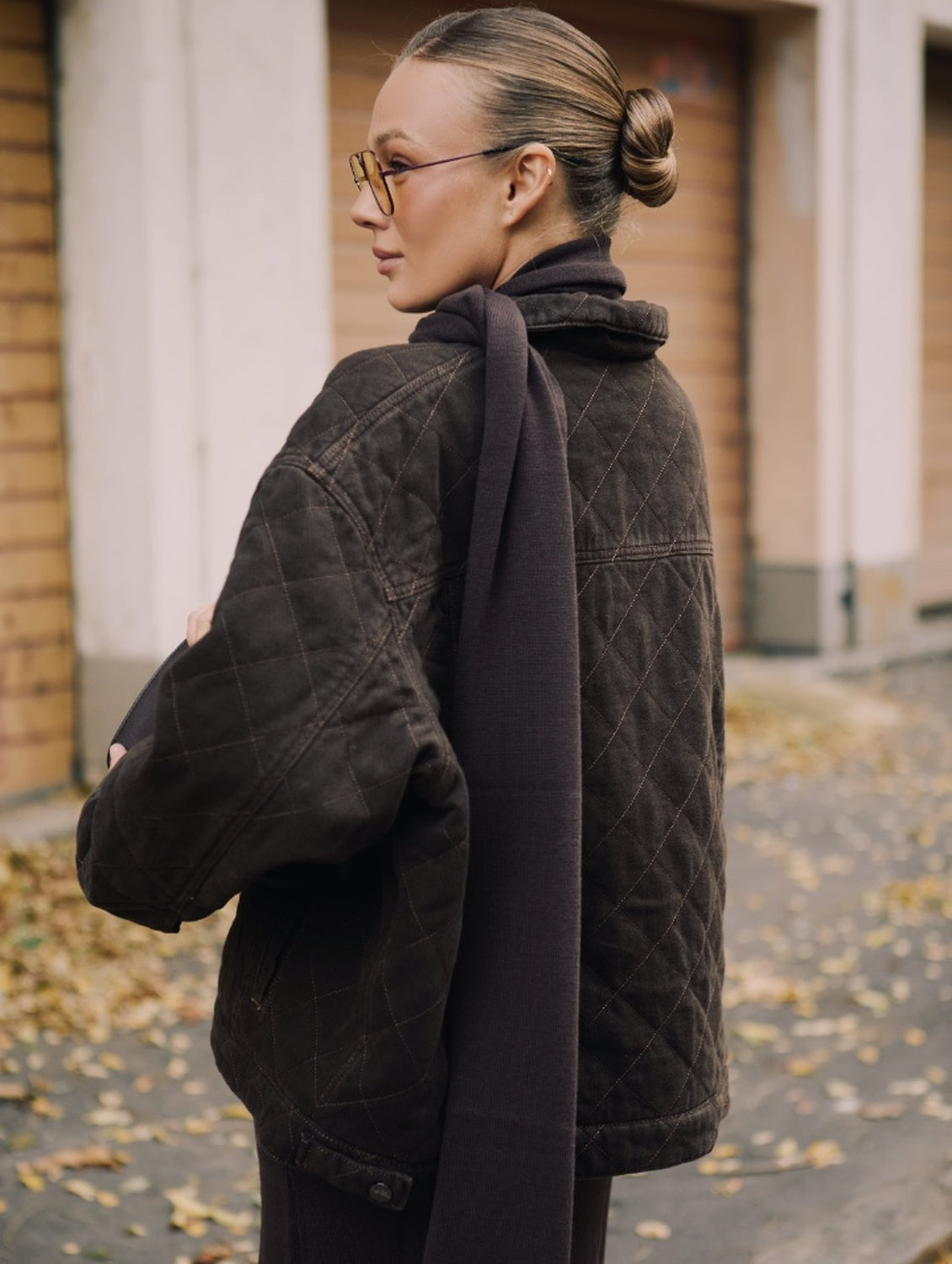Жакет Urban Quilt коричневий