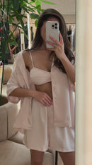 Костюм рожевий Pureness із шортами