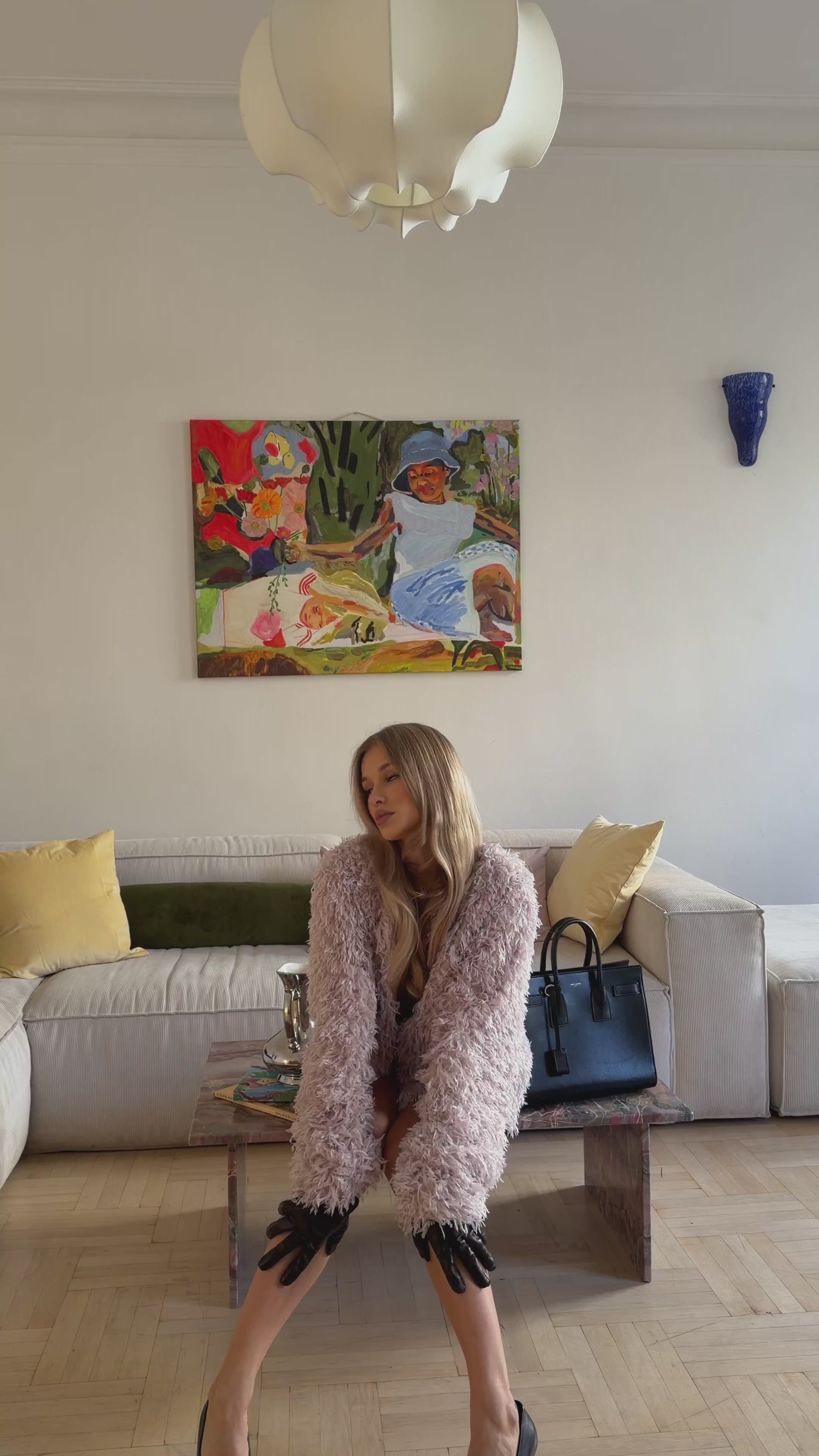 Жакет FAUX FUR рожевий